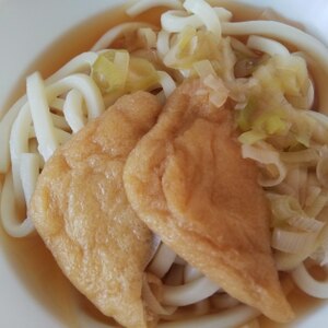 めんつゆでつくる●きつねうどん